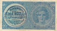 Drittes Reich, Böhmen und Mähren, 1 Krone Ro.556a,ZWK-7a, mit Handstempel, -