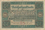 Deutsches Reich, Weimarer Republik, 10 Mark Ro.63a,DEU-73a, KN:7stellig, Udr.Bst.G, Serie:R, -