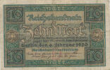 Deutsches Reich, Weimarer Republik, 10 Mark Ro.63a,DEU-73a, KN:7stellig, Udr.Bst.D, Serie:K, -