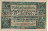 Deutsches Reich, Weimarer Republik, 10 Mark Ro.63a,DEU-73a, KN:7stellig, Udr.Bst.B, Serie:G, -