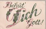 Deutsches Reich, Kaiserreich, Patriotische Ansichtskarte Schwarz-Weiß-Rot, -