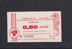 Deutschland, DDR, 0,50 Mark Zinnowitz Hotels, Speisentalon, -