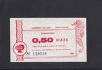Deutschland, DDR, 0,50 Mark Zinnowitz Hotels, Speisentalon, -