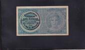 Drittes Reich, Böhmen und Mähren, 1 Krone Ro.556a,ZWK-7a,mit Handstempel, Serie: A, -