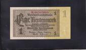 Deutsches Reich, Drittes Reich, 1 Rentenmark Ro. 166c, DEU-222c, Firmendruck, KN 8stellig rot, -