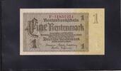 Deutsches Reich, Drittes Reich, 1 Rentenmark Ro. 166c, DEU-222c, Firmendruck, KN 8stellig rot, -