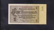 Deutsches Reich, Drittes Reich, 1 Rentenmark Ro. 166c, DEU-222c, Firmendruck, KN 8stellig rot, -
