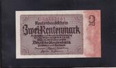 Deutsches Reich, Drittes Reich, 2 Rentenmark Ro. 167b, DEU-223b, Reichsdruck, KN 8stellig rot, -