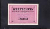 Deutschland, DDR, LPG Geld, -,50 DM Wertschein LPG 10.Jahrestag Gardelegen Abtlg. Gartenbau, -