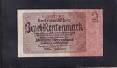 Drittes Reich, Deutsche Rentenbank, 2 Rentenmark Ro. 167c, DEU-223c, Firmendruck KN 8stellig rot, -