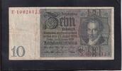 Weimarer Republik, Reichsbank, 10 Reichsmark Ro.173a,DEU-183a, Friedensdruck, Wz.Kopf, Udr.-Bst: B, Serie: E, -