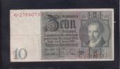 Deutsches Reich, Weimarer Republik, 10 Reichsmark Ro.173b,DEU-183b, Zwischenform, Wz.Kopf, Udr.-Bst: E, Serie: G, -