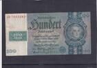 Deutschland Sowjetische Besatzungszone, 100 Reichsmark mit Kupon Ro.338a Friedensdruck Serie:Q, Udr.Bst.:G, -