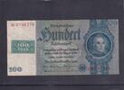 Deutschland, Sowjetische Besatzungszone, 100 Mark mit Kupon, Ro.338c,SBZ-9c, Kriegsdruck mit Wz.Blüten, -