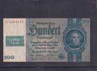 Deutschland, Sowjetische Besatzungszone, 100 Mark mit Kupon, Ro.338c,SBZ-9c, Kriegsdruck mit Wz.Blüten, -
