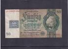 Deutschland, Sowjetische Besatzungszone, 50 Reichsmark mit Kupon Ro.337b,SBZ-8b, KN 8 stellig, Wz.Kopf, Friedensdruck, Serie:J, Udr.Bst.C, -