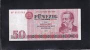 Deutschland DDR, 50 Mark Ro.360a, DDR-22a, Typensatz Serie: BF, -