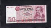 Deutschland DDR, 50 Mark Ro.360a, DDR-22a, Typensatz Serie: AA, -