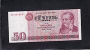 Deutschland DDR, 50 Mark Ro.360a, DDR-22a, Typensatz Serie: AD, -