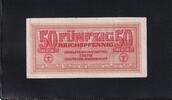 Drittes Reich, Deutsche Wehrmacht, 50 Reichspfennig Ro.504, DWM-5, Wz. Kreuzblüten, -