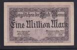 Weimarer Republik, Sachsen, 1 Million Mark Meerane Stadt, Serie:3, -