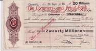 Weimarer Republik, Sachsen, 20 Millionen Mark Chemnitz, CuPB Filiale Chemnitz auf CuPB Zweigstelle Olbernhau, -