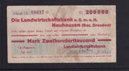 Weimarer Republik, Sachsen, 200000 Mark Neuhausen, Landwirtschaftsbank, -