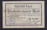 Weimarer Republik, Sachsen 500000 Mark Niederlungwitz ,Girokasse, -