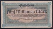 Deutsches Reich, Sachsen, 5 Millionen Mark Plauen Amtshauptmannschaft, -