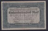 Deutsches Reich, Sachsen, 100000 Mark Plauen Amtshauptmannschaft, Papier dunkler, -
