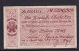 Deutsches Reich, Sachsen, 1 Million Mark Oberfrohna, Sparkasse auf Girokasse, -