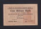 Weimarer Republik, Brandenburg, 1 Million Mark Prenzlau, der Magistrat, -