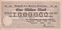 Weimarer Republik, Brandenburg, 1 Million Mark Prenzlau, der Kreis, -