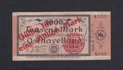 Weimarer Republik, Brandenburg, 1 Million Mark auf 1000 Mark Nauen, Kreissparkasse Osthavelland, -