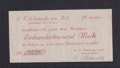 Weimarer Republik, Brandenburg, 100000 Mark Zernsdorf, C. F. Schwendy A.G., -