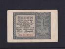 Drittes Reich, Generalgouvernement, 1 Zloty Ro.579b, ZWK-34b, KN 18mm, Serie:BB, -
