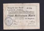 Weimarer Republik, Schlesien, 5 Millionen Mark Landeck, Magistrat, -