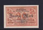 Weimarer Republik, Ostpreußen, 20 Mark Ortelsburg, Kreis, -