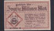 Weimarer Republik, Rheinland, 20 Millionen Mark Odenkirchen, Stadt, -