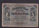 Länderbanknote Sachsen, Sächsische Bank, 100 Mark Dresden, KN 6stellig, Ser. I, -