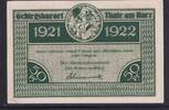 Weimarer Republik, Sachsen-Anhalt 50 Pfennig Thale Gebirgskurort am Harz, -