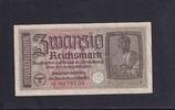 Deutsches Reich, Drittes Reich, 20 Reichsmark Ro.554a, ZWK-5a, Reichskreditkasse, hohe KN, -