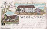 Ansichtskarte 1913 Deutsches Reich, Schlesien, Arnsdorf Kreis Liegnitz, gelaufen,