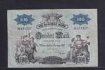 Deutsches Reich, Baden, 100 Mark Badische Bank Mannheim, mit Druckfirma, -