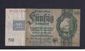 Deutschland, Sowjetische Besatzungszone, 50 Reichsmark Ro.337c, SBZ-8c, Zwischenform (1941/1942) Udr. Bst. L, Serie: B. -