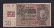 Deutschland, Sowjetische Besatzungszone, 20 Reichsmark Ro.335a, SBZ-6a, Friedensdruck,, Udr. Bst. B, Serie: E, -