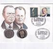 Deutschland, Bundesrepublik, Numisbrief Adenauer, Brandt, -