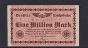 Weimarer Republik, Reichsbahn, Berlin, 1 Million Mark Serie: P, -