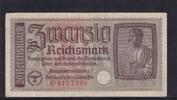 Drittes Reich Reichskreditkasse, 20 Reichsmark Ro.554a, ZWK-5a, Serie: E, -