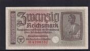Drittes Reich Reichskreditkasse, 20 Reichsmark Ro.554a, ZWK-5a, Serie: H, -